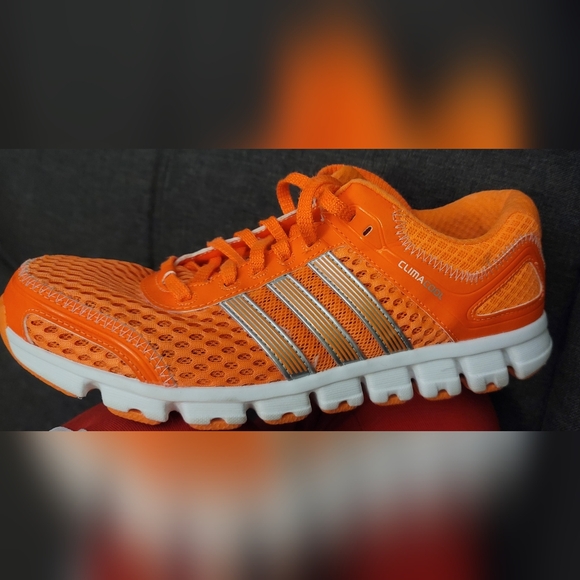 Adidas Climacool Vibrant Orange Women's Sneakers With Reflective Stripes Sz 7.5 - Picture 6 of 15